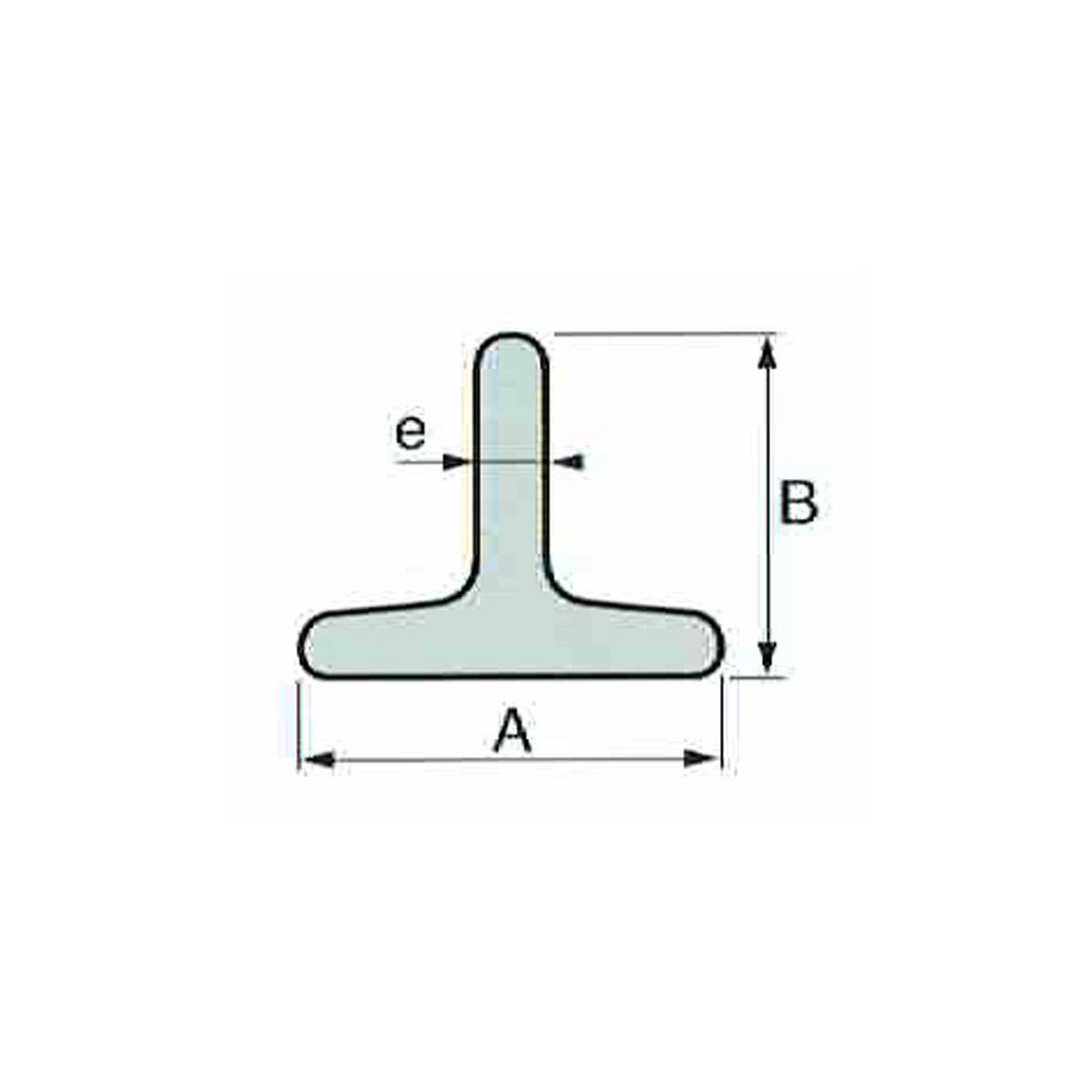 Profilé acier T - 35x35x4.5 mm - 6.10ml