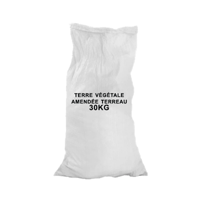 Terre Végétale Amendée Terreau - Sac 30 kg