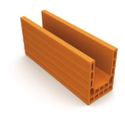 Bio'bric brique Linteau rectifie BGV 570x200x314 mm