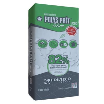 Mortier léger Polys Prêt 350 Fibré - sac de 17,5 kg
