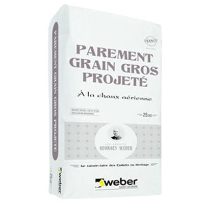 Weber parement grain gros projeté - Sac 25 kg