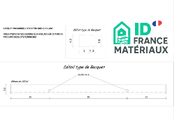 Becquet en béton 6 cm GRIS - 1 ml